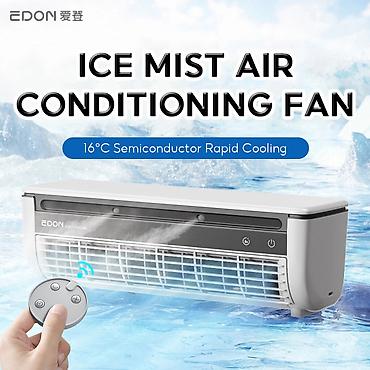 kandinsaner: Air Cooling Mist Fan E868 Mini Kondisioner, sərinkeş, nəmləndirici — 1