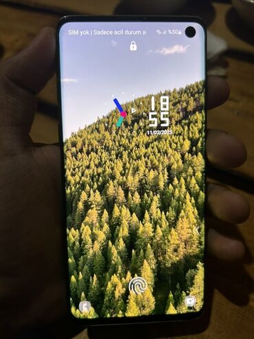 samsung galaxy s1: Samsung Galaxy S10, 128 GB, rəng - Ağ, Barmaq izi, İki sim kartlı
