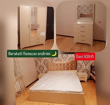 ereb etirleri adlari: Yataq otağı mebel dəsti - Dəst tərkibi: - 3 qapılı şkaf: orta — 1