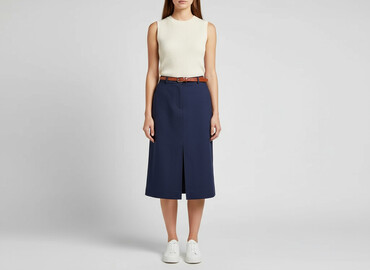 plisowane spódnice niebieska: Women`s skirt, size S