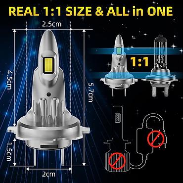 ukrasne merdevine ikea: KOYOSO LED auto sijalice H7 – set 2 kom - Tip grla: H7, all‑in‑one — 2