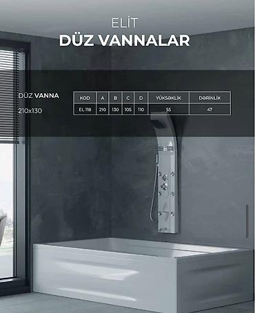 hamam vannasi olculeri: Новый Ванна, Оргстекло, Доставка в районы — 2