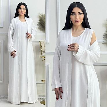 Hicab: Kardigan+içlik Material : mədinə ipəyi Ölçü : 42 (50-75 kilo üçün) — 2