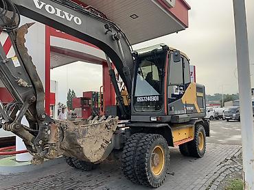 мата секыл: Экскаватор, Volvo, Дөңгөлөктүү — 6