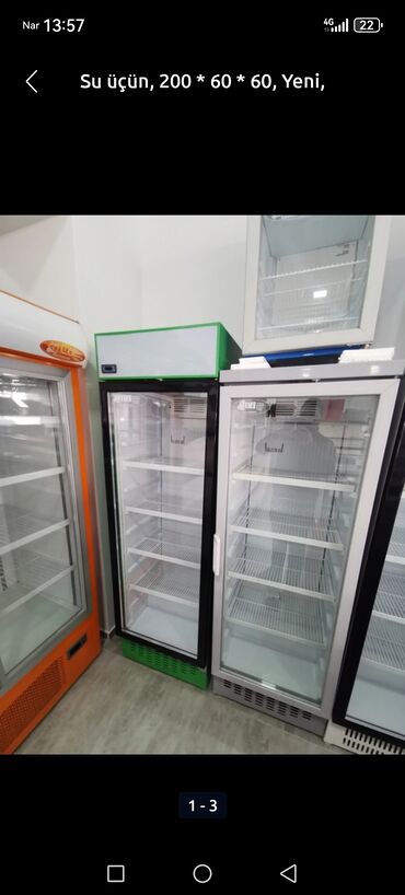 Soyuducular: Yeni 1 qapılı Soyuducu Satılır, rəng - Ağ, Təkərli