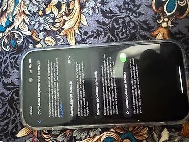 Apple iPhone: IPhone 14 Pro, Б/у, 128 ГБ, Черный, Чехол, 87 % — 8