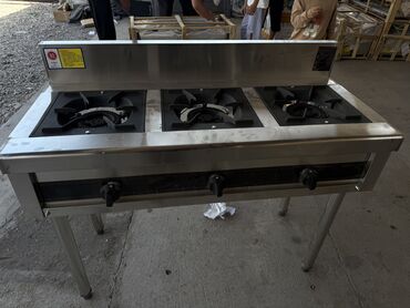 Другие товары для кухни: Описание Газовая плита производственная 3 конфорочная - для баров