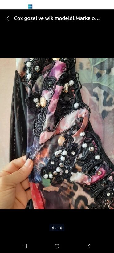 Ziyafət donları: Jovanni brend.temiz ipekden ortasi iri gawlarla bezedilmiw klyow model -da lalafo.az — 12 Ziyafət donları: Jovanni brend.temiz ipekden ortasi iri gawlarla bezedilmiw klyow model — 12