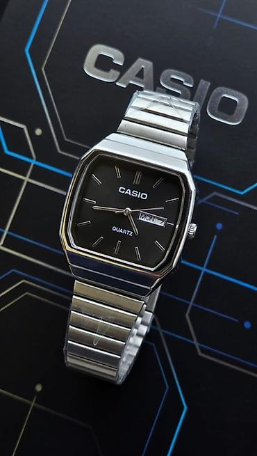 dini saat: Casio kvars qol saatı – klassik retro dizaynlı, qızılı tonlarda metal — 8