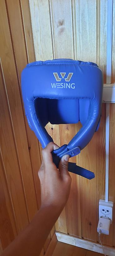 wesing: Шлем для единоборств WESING, синий, размер M. - Защита головы для — 1