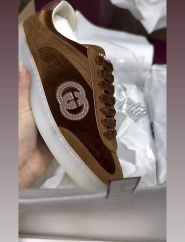 обувь drop: Кроссовки, 38, Gucci, Новый, цвет - Коричневый, Самовывоз, Платная доставка — 2