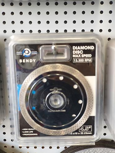 meduza disk: BENDY Diamond Disc – 4.5" - Tip: Almaz kəsici disk - Maksimal sürət — 1