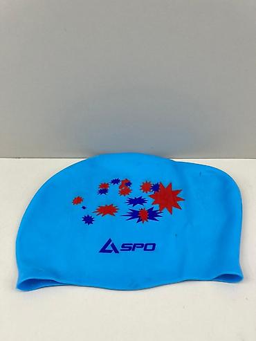 rezin adam: №: 16888 Məhsulun adı: Üzgüçülük papağı Aspo, rezin, mavi, ölçü One — 1