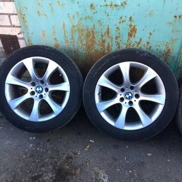 хромированные диски: Колеса в сборе 245 / 45 / R 18, Лето, Б/у, Пара, Легковые, Литые, отверстий - 5
