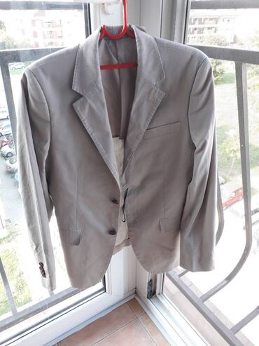 Odela: Muški sako Dan John - Boja: svetlosiva/bež - Kroj: klasičan — 6