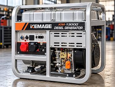 Инструменты: Дизельный генератор KEMAGE KM-13000 - Номинальное напряжение: 220/380 — 1