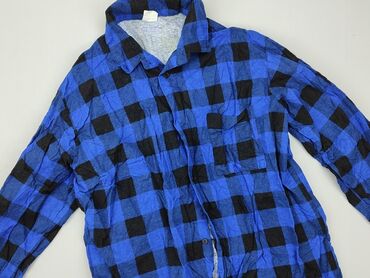 Shirts: Shirt 16 years, condition - Good, pattern - Cell, color - Blue