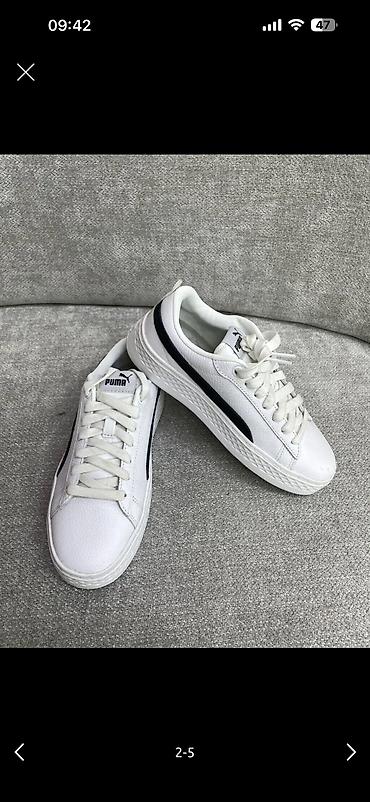 Кроссовки, 36.5, 37, Puma, Новый, цвет - Белый, Самовывоз, Платная доставка