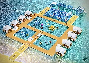 Бассейны: Лаунж зона на воде НОВИНКА 2026 Описание: Продаётся лаунж зона на — 6