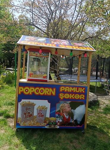 icarəyə koşk: Popkorn, Şirin Pambıq aparatı və köşkü – mobil satış stendi - — 1
