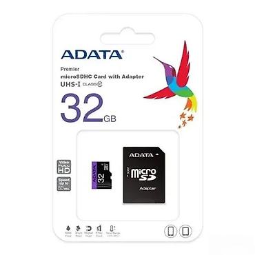 Memorijske kartice za kamere: ADATA Premier microSDHC UHS-I Class 10 memorijska kartica 32 GB sa SD — 1