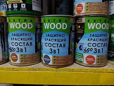 Сиңдиргич: EXTRA WOOD — защитно‑красящий состав 3в1 для древесины. Назначение: - — 1