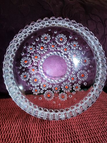 Činije: Cinija nova Walther kristal,led kristal Nemacka. 60,70te — 3