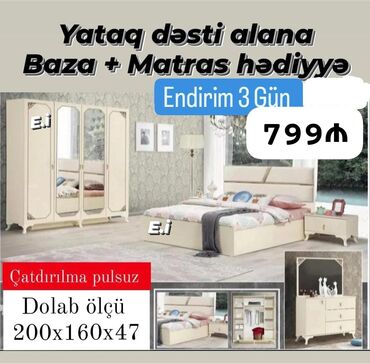 transformer çarpayı: *Yataq dəsti 799Azn 🎁Baza + Matras hədiyyə🎁* ✔️Rəng seçimi var ✔️ Ölçü