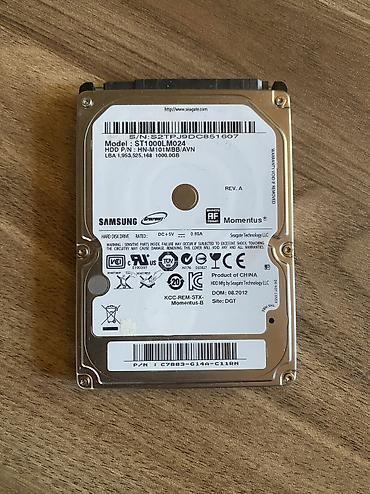 Samsung 1TB hard disk Əla vəziyyətdə Hp acer lenovo msi asus və digər lalafo.az -da Samsung 1TB hard disk Əla vəziyyətdə Hp acer lenovo msi asus və digər