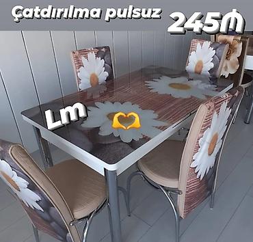 işlənmiş mətbəx stolu: Masa ve oturacaq yeni — 1