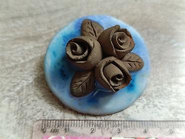 Броши: Продается 1. кольцо мельхиор со вставкой бирюза размер 17СССР 2 — 9