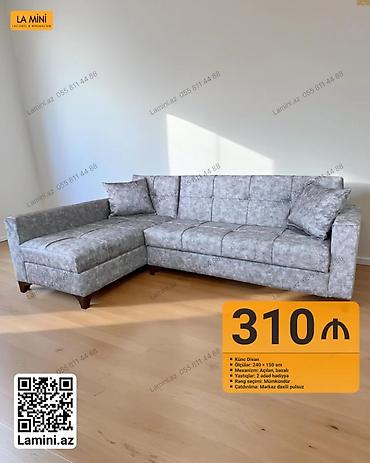 Ev və bağ: Künc divan – La Mini - Ölçülər: 240 × 150 sm - Mexanizm: açılan — 1