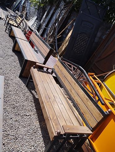 Скамейки: Скамейка Металл, Со спинкой, С крышей — 28