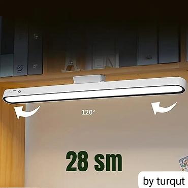 led cılcıraq: Şarj olunan maqnitli LED işıq paneli – 28 sm - Geniş, bərabər — 4