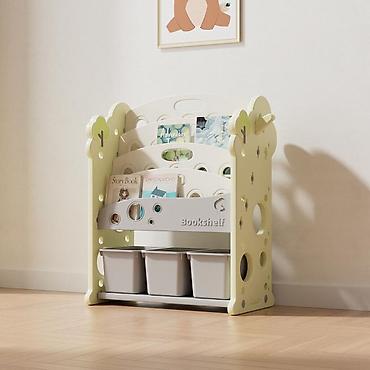 ormari po meri ikea: Polica za knjige i igračke „Drvce“ Feelkids (svetlo zelena) - Moderan — 1