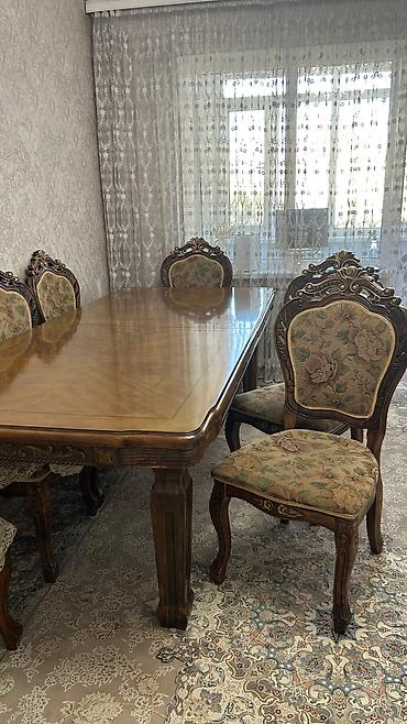 купить обеденный стол бу: Продаем стол и стулья . ДОРОГО. Стол идеального состояния, материал — 2