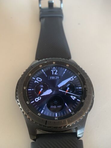 ми бенд 9 цена в бишкеке: Смарт-часы Samsung Galaxy Gear S3 Frontier в черном цвете. Модель