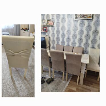 белый письменный стол: Masa desti satilir 6stul ile birge.180manat.Yasamal.Aytac💫7784