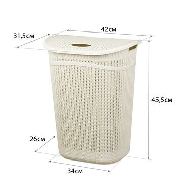 купить мини оборудование для производства туалетной бумаги: Корзина для белья 55л. Производство Турция