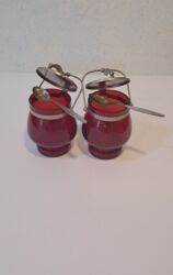 Digər kolleksiyalar: Песочница из красного стекла с мельхиоровой ложкой — 3