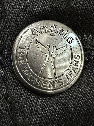 ange: Черные джинсы Angels ИТАЛИЯ Размер: обхват талии по линии ремня 94 — 6