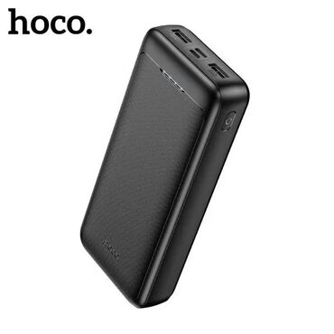 Наушники: Повербанк) Hoco J111A Smart charge (20000mAh), черный Внешний
