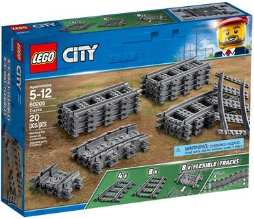 Игрушки: Lego City 🏙️ 60205 Рельсы ⚙️, рекомендованный возраст 5-12