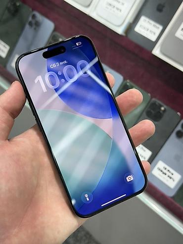 id: IPhone 15 Pro, Б/у, 128 ГБ, Blue Titanium, Защитное стекло, Чехол, Кабель, В рассрочку, 91 % — 2