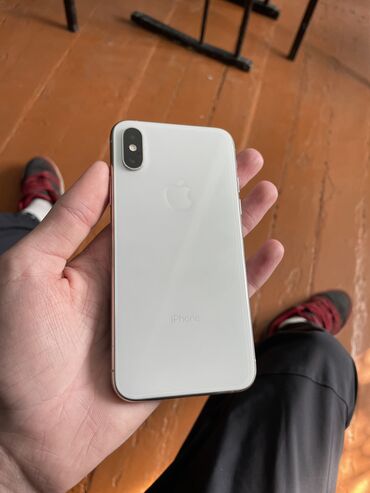 пустой корпус для компьютера: IPhone Xs, Б/у, 256 ГБ, Белый, Защитное стекло, Чехол, 76 %