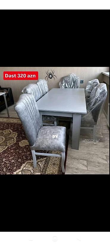 Masalar və oturacaqlar: Masa stol stul desti — 1