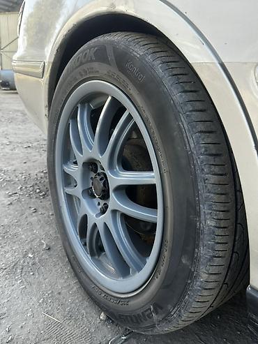 diski kg: Литые диски с шинами Hankook Шины в хорошем состоянии, лето 215/55/17 — 1