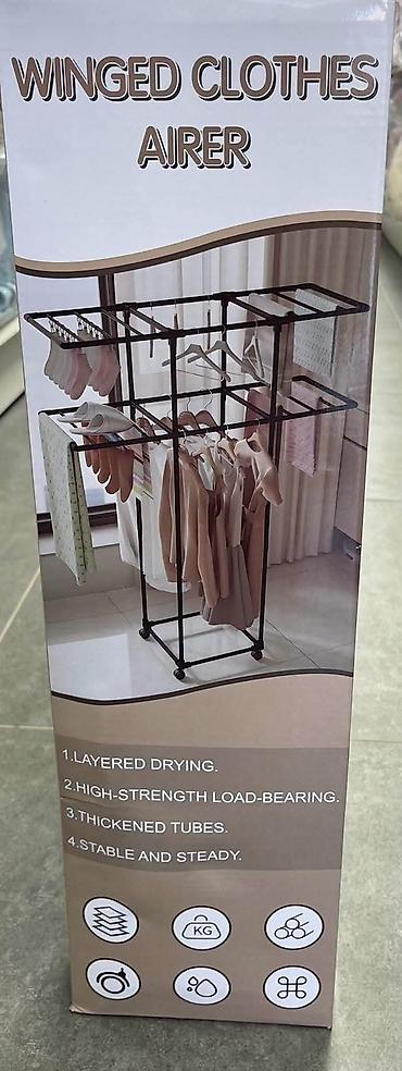 hoklica na rasklapanje: Višenamenski stoj za sušenje veša – Winged Clothes Airer - Višenivoi — 3