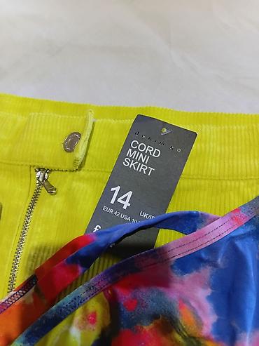 bq patike: Šareni ženski bikini + neon žuta kord mini suknja m/l - Bikini: brend — 4