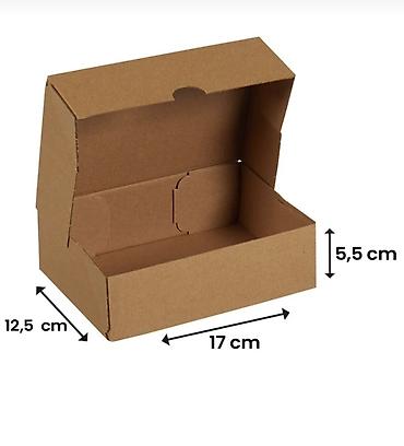 картон: Qəhvəyi karton qutu – 17 x 12,5 x 5,5 sm 100 ədəd Məhsul təsviri: - — 1